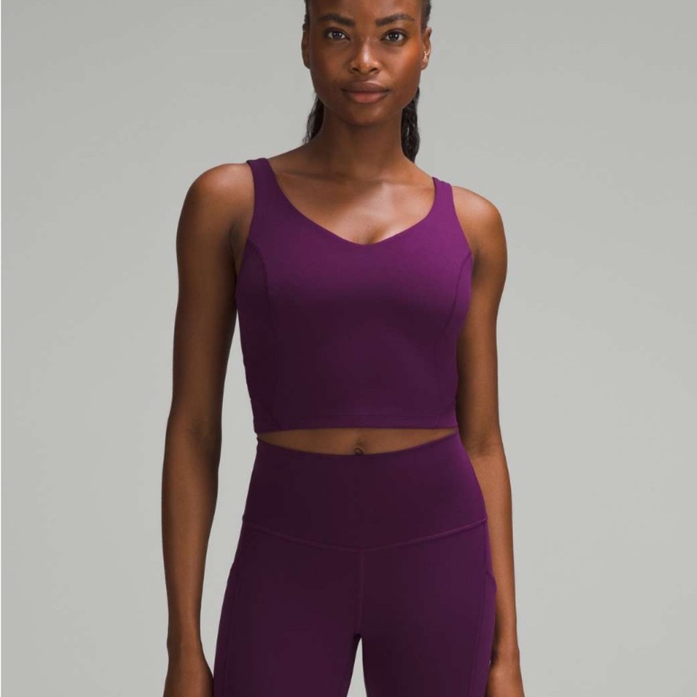 Align Tank Top Light Support, C/D Cup - Dramatic Magenta Sz 8